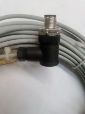 Кабель с разъемом переходной М12 вилка на М8 розетка длина кабеля 20 метров