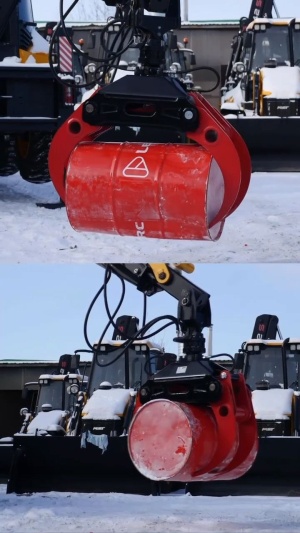 Лесозахват маятникового RLG120 для КМУ и экскаваторов