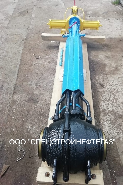 Кран шаровой DN 300 PN 100 с пневмогидравлическим приводом