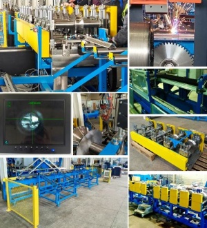 Линии профилирования с лазерной сваркой для изготовления закрытых профилей с перфорацией или без перфорации