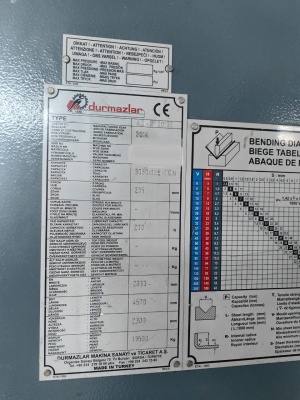 Листогибочный пресс Durma AD-R 30135 с ЧПУ