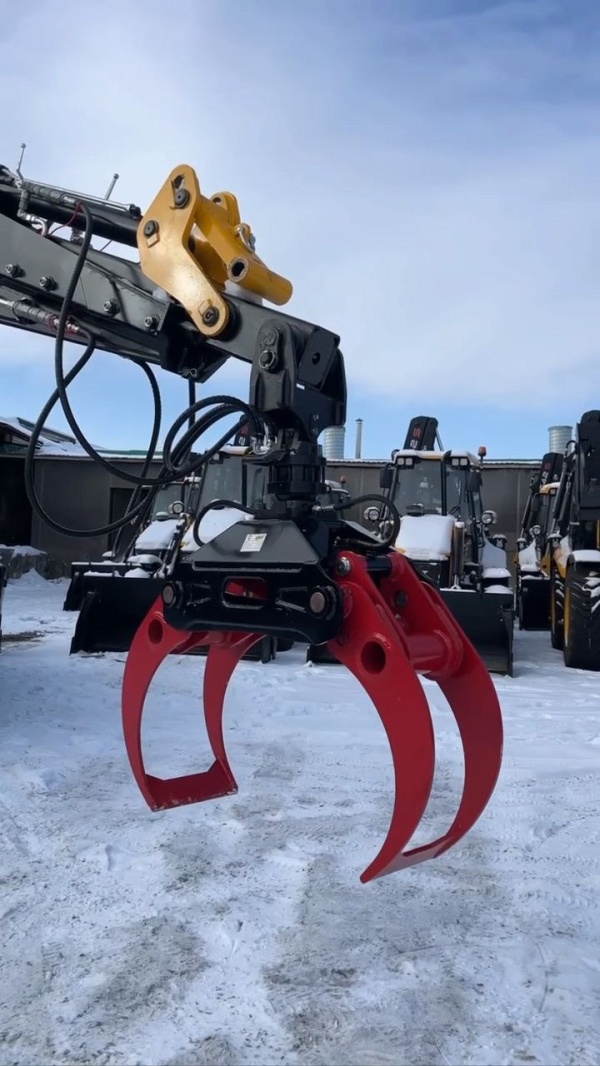 Лесозахват маятникового RLG120 для КМУ и экскаваторов