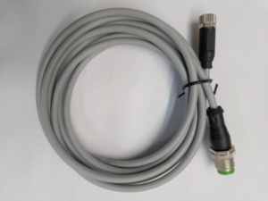 Кабель с разъемом Переходной М8 Розетка 3 пин на М12 Вилка 3 пин кабель длина 2 метра Balluff Германия