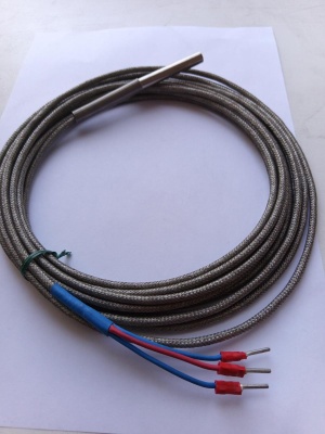 Pt100 Датчик температуры 8x50 мм кабель 5 метров