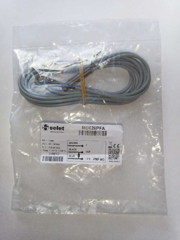 Индуктивный датчик MB626PFA Selet диаметр М6 мм с резьбой