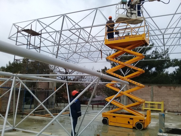 Аренда ножничных подъемников - Электрический и дизельный тип 8-10-12-14-16-18 метров - подъемники в аренду