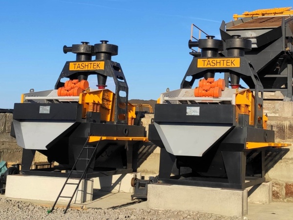 Обезвоживающий грохот с гидроциклоном