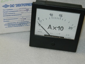 Амперметры, вольтметры стрелочные встраиваемые