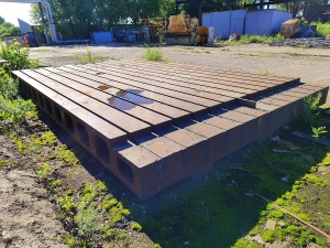 Плита монтажная 6м. х 4м. с т-образными пазами