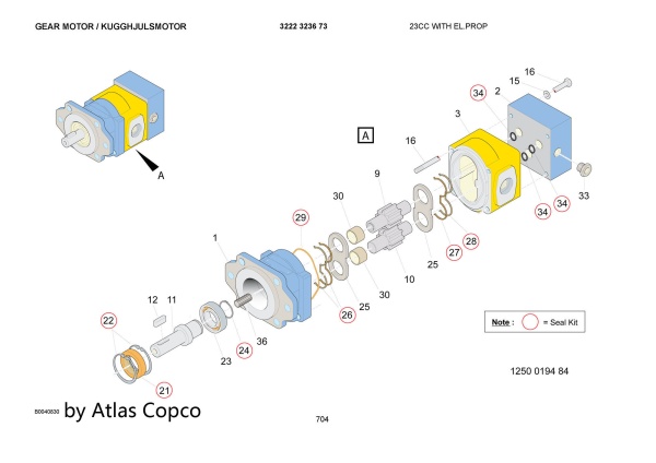 Ремонт Epiroc 5112300849 гидронасос