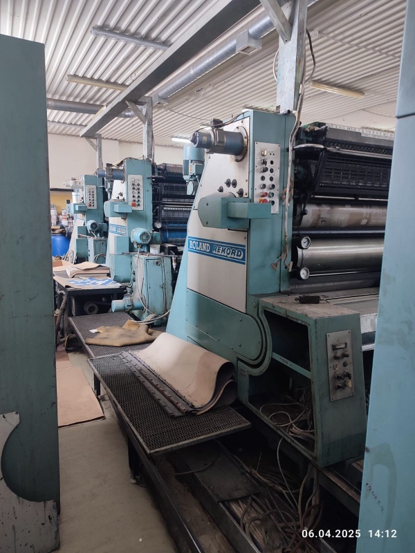 Офсетная печатная машина MAN ROLAND RFK 5 плюс лак