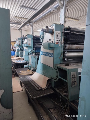 Офсетная печатная машина MAN ROLAND RFK 5 плюс лак