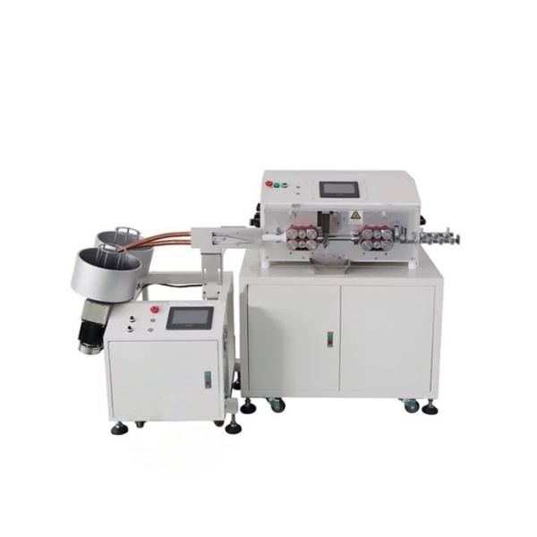 Автоматический станок для резки и зачистки проводов с бухтовщиком KS-16S