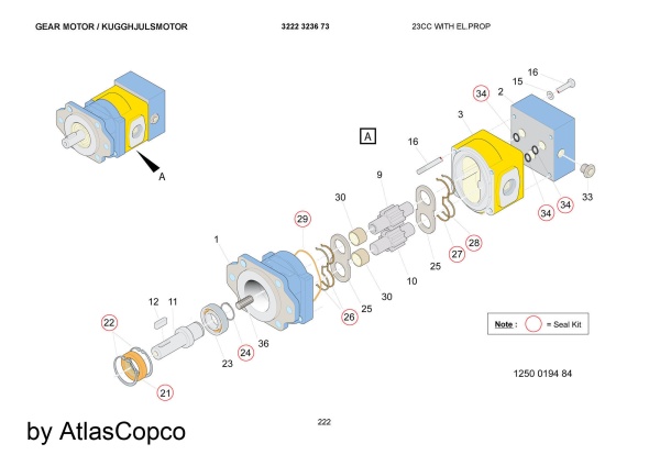 Ремонт Epiroc 3719003128 гидронасос