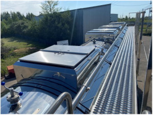 Полуприцеп пищевая цистерна на шасси 24м3