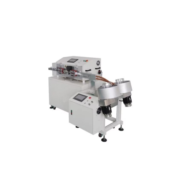 Автоматический станок для резки и зачистки проводов с бухтовщиком KS-W170