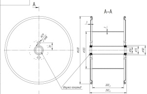 Катушка металлическая д.630 мм