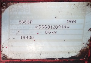 Колёсный экскаватор Case 888 BP, 1994