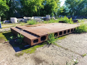 Плита монтажная 6м. х 4м. с т-образными пазами