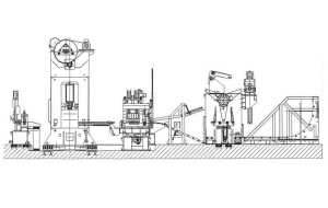 Линия для штамповки и пробивки рулонного металла COLOMBO AGOSTINO 225.400