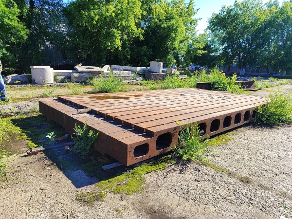 Плита монтажная 6м. х 4м. с т-образными пазами