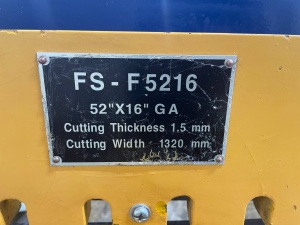 Ножницы гильотинные ножные ACRA FS-F5216