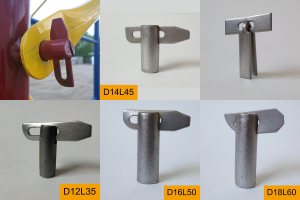 Комплект штампов для производства флажковых замков