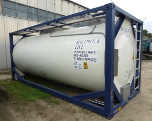 Танк-контейнер тип Т11 объём 21м3 для перевозки компонентов эмульсионных взрывчатых веществ, новый