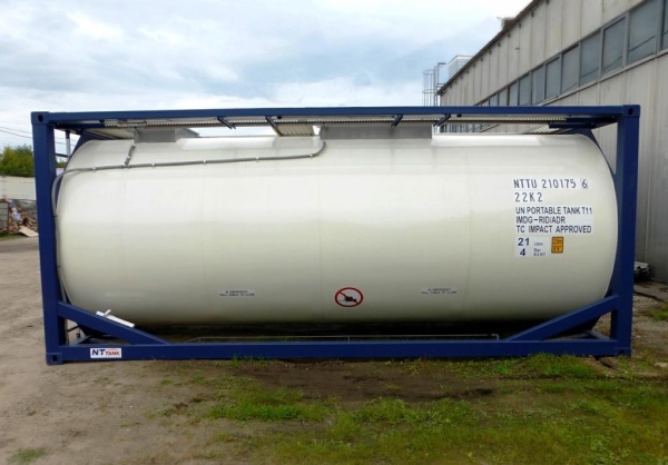 Танк-контейнер тип Т11 объём 21м3 для перевозки нефтехимической продукции, новый