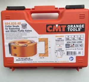 Фреза насадная со сменными ножами 40 мм четвертная универсальная D=125 B=40 I=40 Z+V=2+2 [ ALU ]