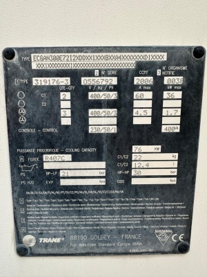 Чиллер Trane 174 кВт