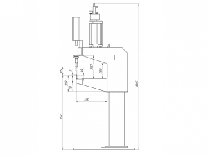 Пневмогидравлический стационарный пуклевочный пресс PRESS-STEEL®