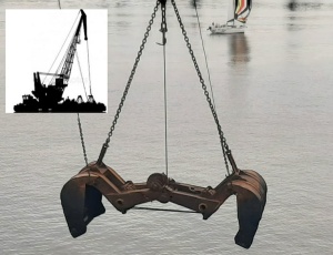 Грейфер проекта 2757 бутовый для плавучего крана