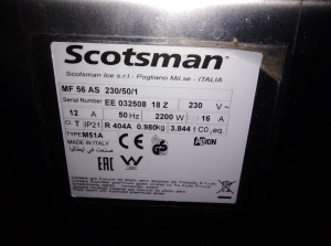 Льдогенератор (гранулы, 350кг) Scotsman MF 56 AS