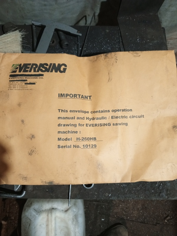 автоматический ленточнопильные станки EVERISING Н-260НВ
