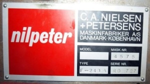 Nilpeter F-240A 7 секций 1987г