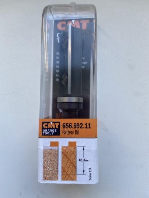 Фреза обгонная с подшипником [в] со сменными ножами Z2 S=12 D=19x48,3x100 RH