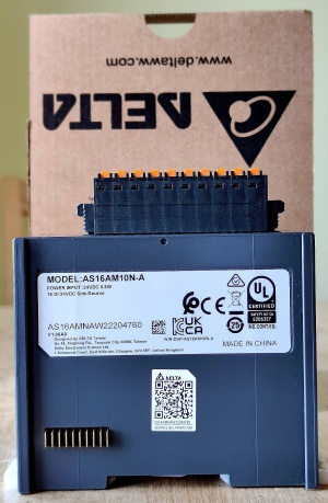 Модуль ввода дискретных сигналов AS16AM10N-A, для ПЛК DELTA AS300 / AS200