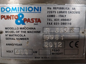 Пельменный аппарат Dominioni D320N, 2012 г