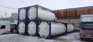 Танк-контейнер тип Т11 объём 24м3 для перевозки щелочных элементов, новый