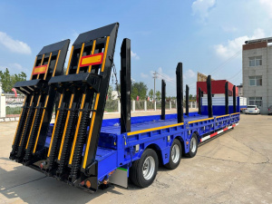 Полуприцеп-трал с трапами TONGYADA CTY9603TDPS низкорамный, 3-оси,тновый