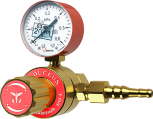 Редуктор баллонный пропановый одноступенчатый CADUCEUS БПО-5