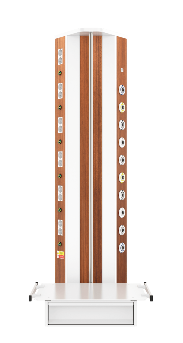 Медицинская консоль настенная вертикальная CADUCEUS CS07L