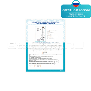 Информационный стенд «Определение момента инерции тела динамическим способом» ST0112