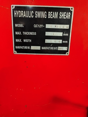 Ножницы гильотинные гидравлические QC12Y 4x3200 с ЧПУ e10-s