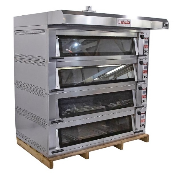 Печь подовая Sottoriva MODUL 3 BRE 3-24/4 + зонт CAP/EX-3 + подставка