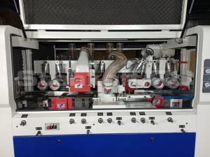 5-ти шпиндельный четырёхсторонний фрезерный станок продольного типа с 2-мя нижними шпинделями QMB-T520A