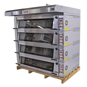 Печь подовая Sottoriva MODUL 3 BRE 3-24/4 + зонт CAP/EX-3 + подставка