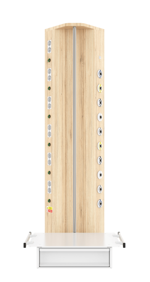 Медицинская консоль настенная вертикальная CADUCEUS CS07L