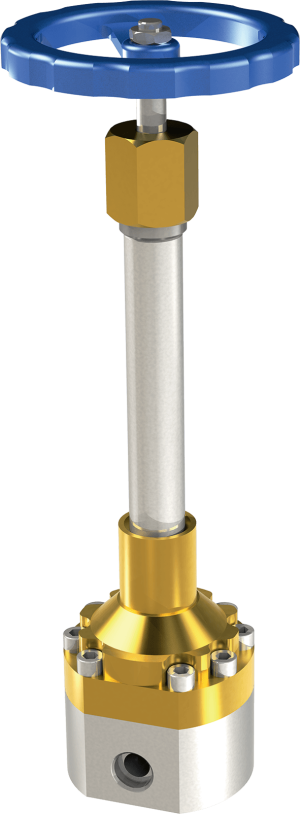 Клапан криогенный запорный проходной CADUCEUS